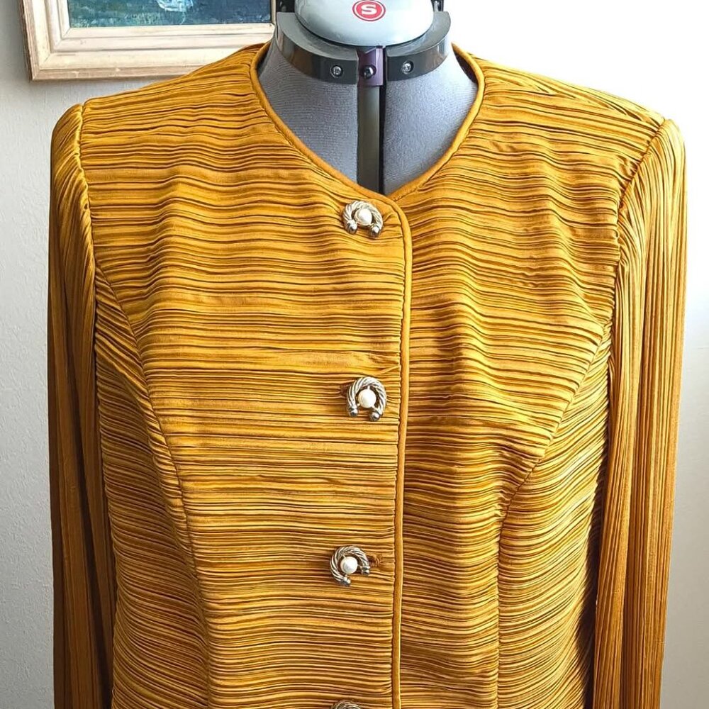 Vintage Golden Yellow Blazer